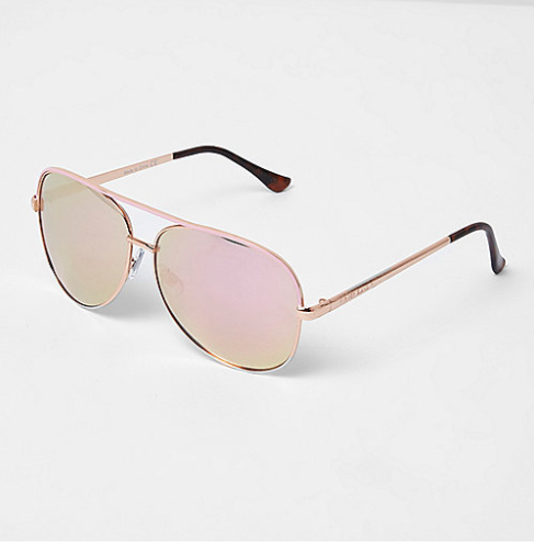rose gold sunglasses from River Island