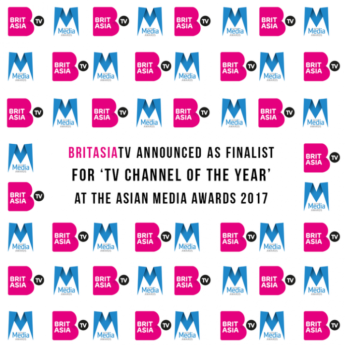 BRITASIA TV ANNOUNCED AS FINALIST FOR ‘TV CHANNEL OF THE YEAR’ AT THE ASIAN MEDIA AWARDS 2017