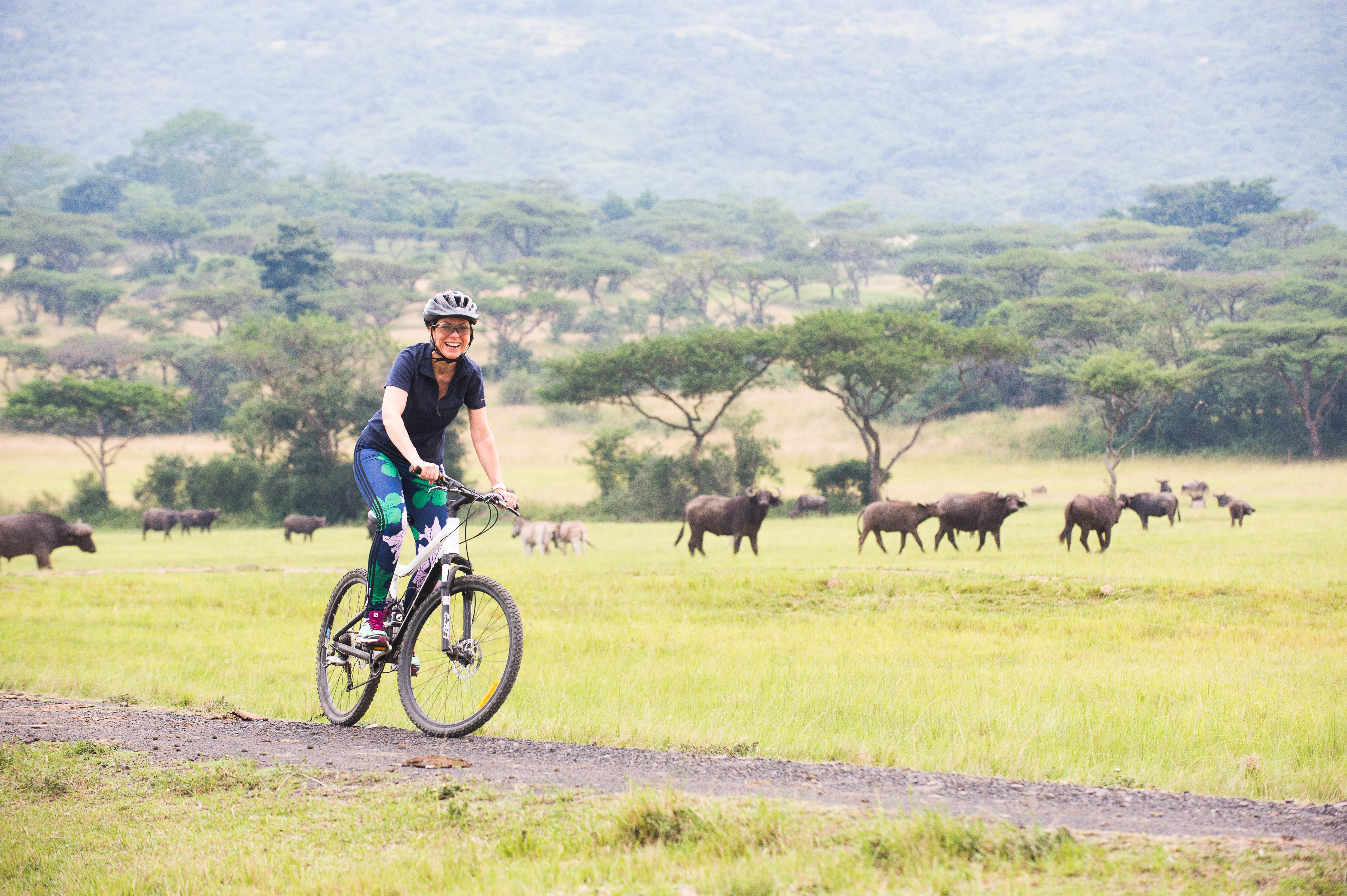 cycling at a safari