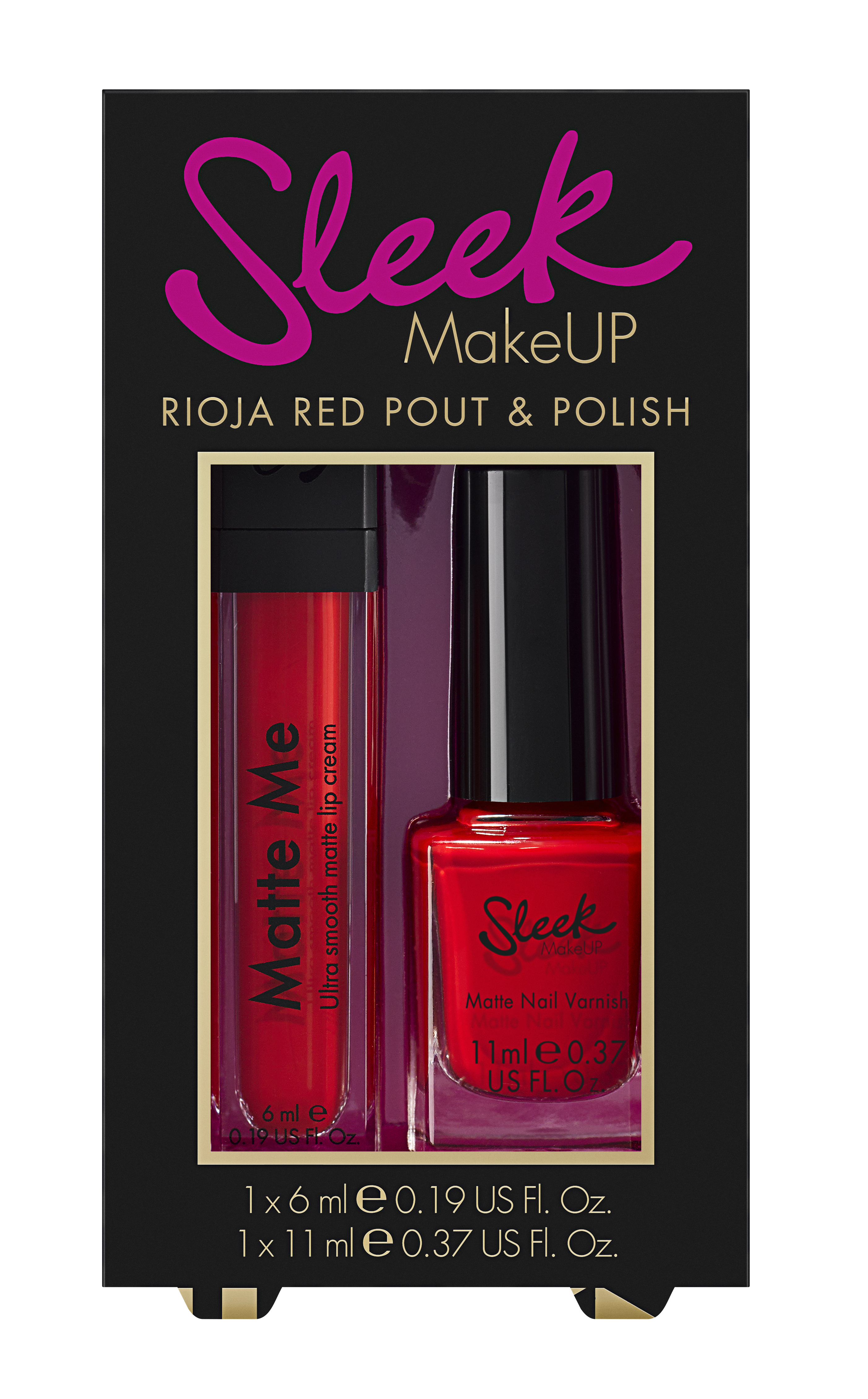 Sleek Make Up - Red Nail Varnish and lipstick