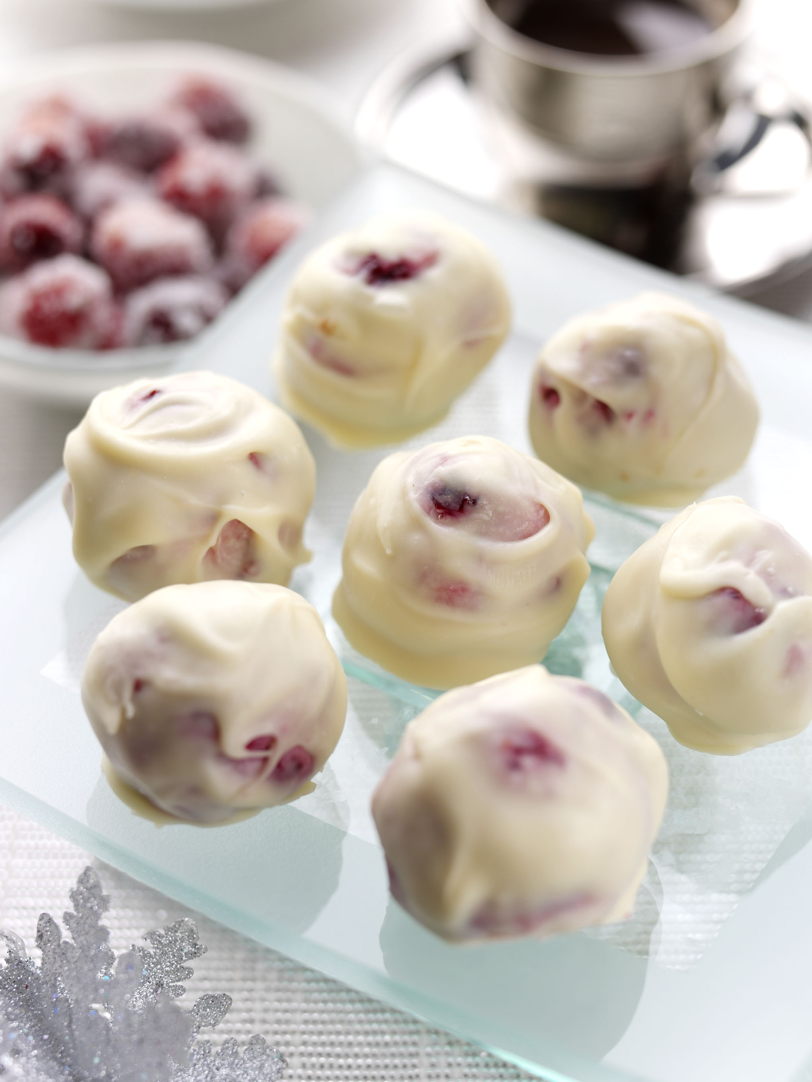 White Chocolate and BerryWorld Cranberry Truffles