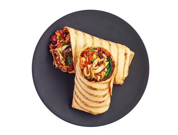 Spicy frijoles wrap, 250g, £3