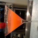 Strawberry Margarita with black pepper and basil
