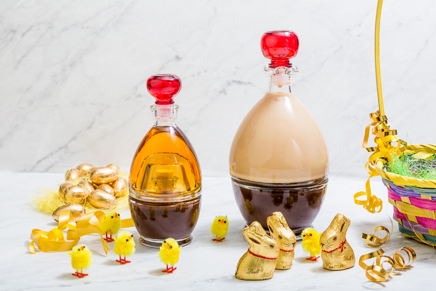 Chocolate Cream with Old Calvados in the 2-in 1 Egg-Shaped Bottle 