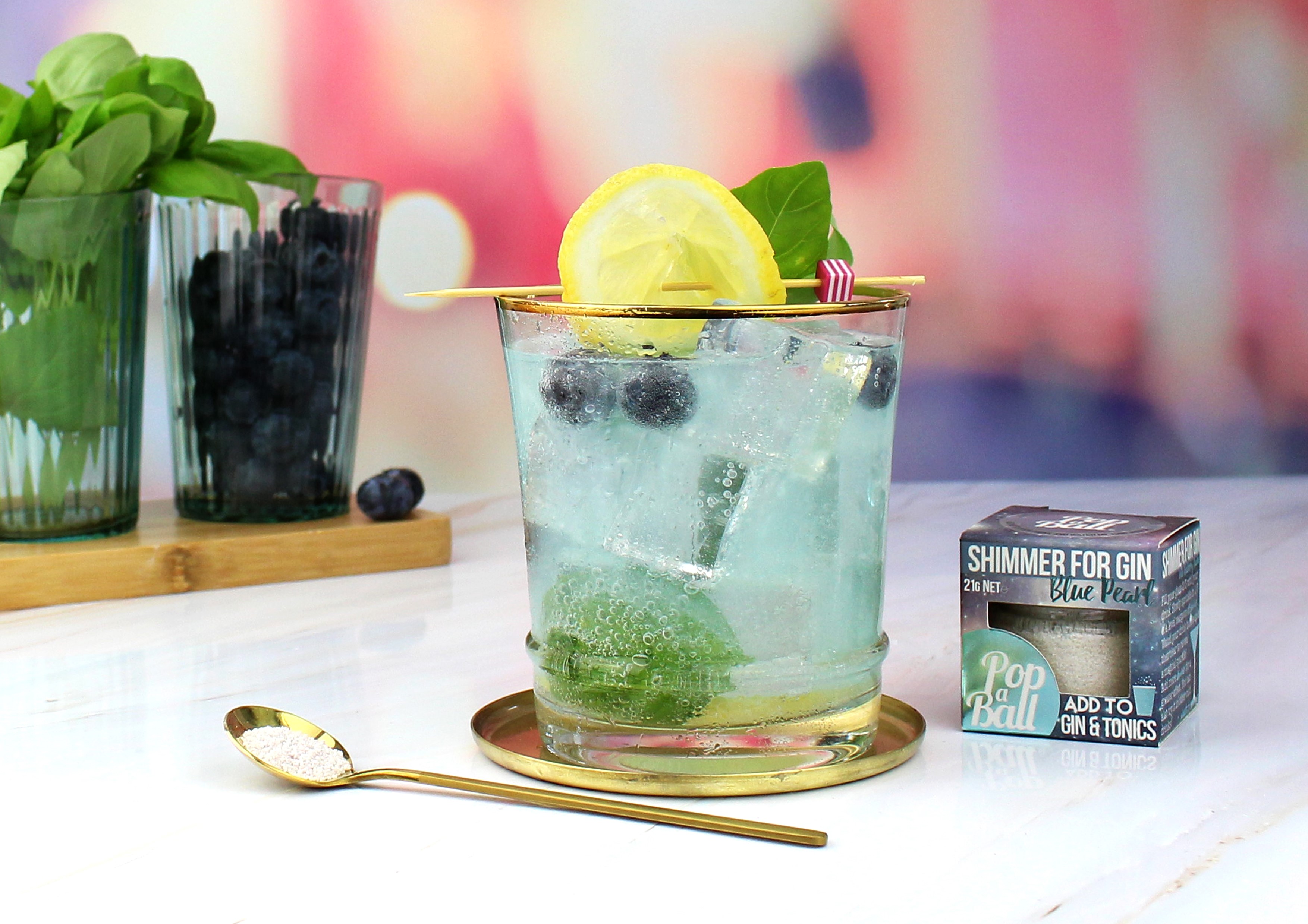 Blueberry and Basil G&T