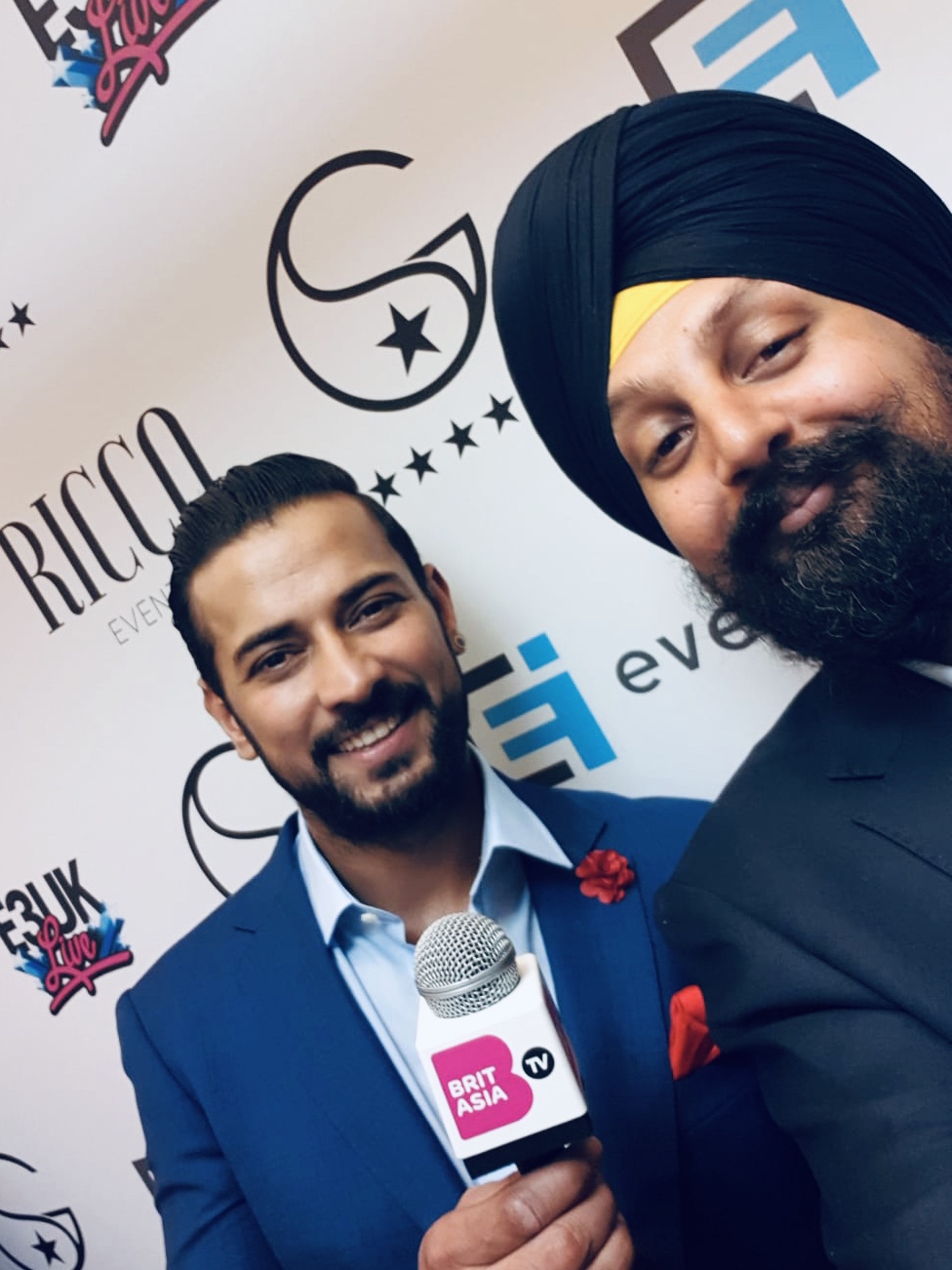 Garry Sandhu with CEO of BritAsia TV, Tony Shergill