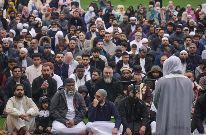 Eid prayers attended by thousands at Rovers Stadium in Blackburn