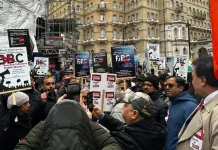 'Witch hunt against PM Modi': Indian diaspora in London protests outside BBC headquarters The protests in London came a week after the Indian government imposed a nationwide ban on the airing of the BBC documentary.