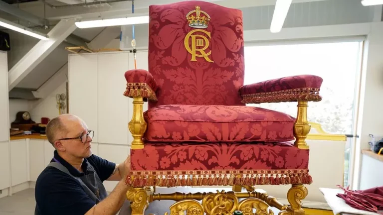 The King is recycling a chair used by King George VI for the Coronation, in an effort to make the event more sustainable.