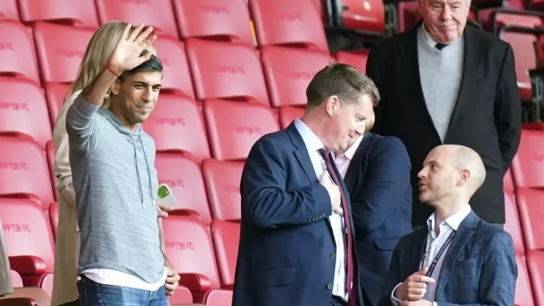 Rishi Sunak is a boyhood supporter of Southampton