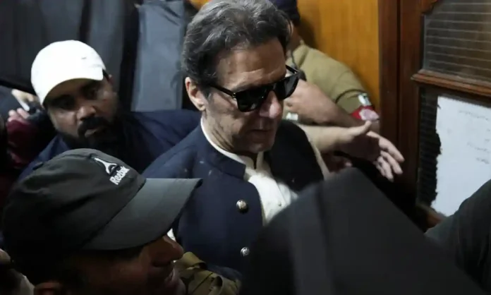 Imran Khan at the Lahore high court on 19 May