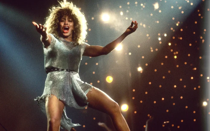 Tina Turner performing in 1990
